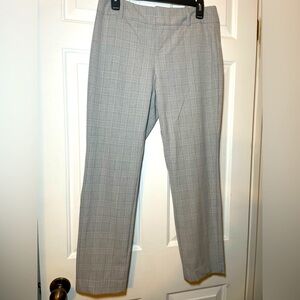 Calvin Klein Woman’s Dress Pants Size 6 Gray Houndstooth Lightweight Boyfriend